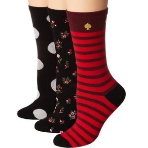 Kate Spade 3 pack crew socks